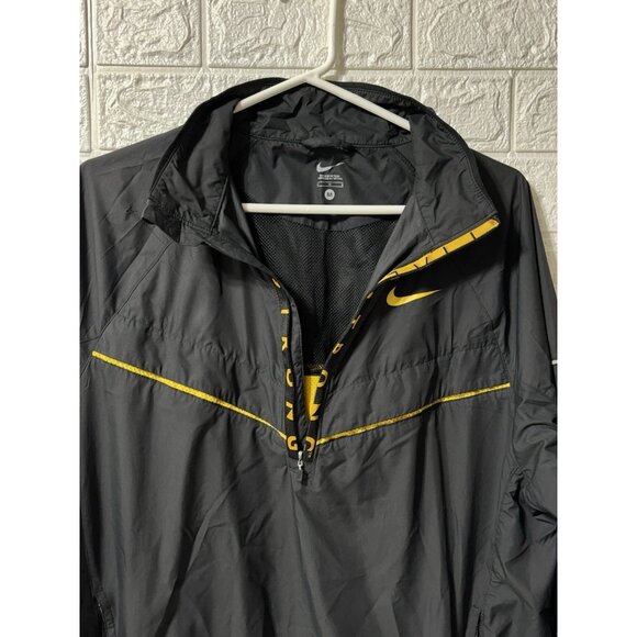 Nike Live Strong Black Windbreaker Pocket Half Zip Size Jacket Size Medium - Picture 4 of 6